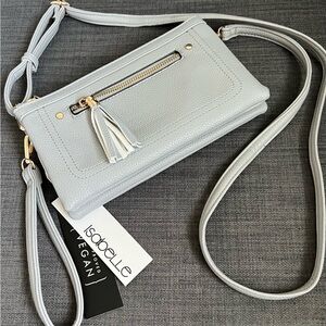 NWT ISABELLE VEGAN CROSSBODY BAG WRISTLET CLUTCH